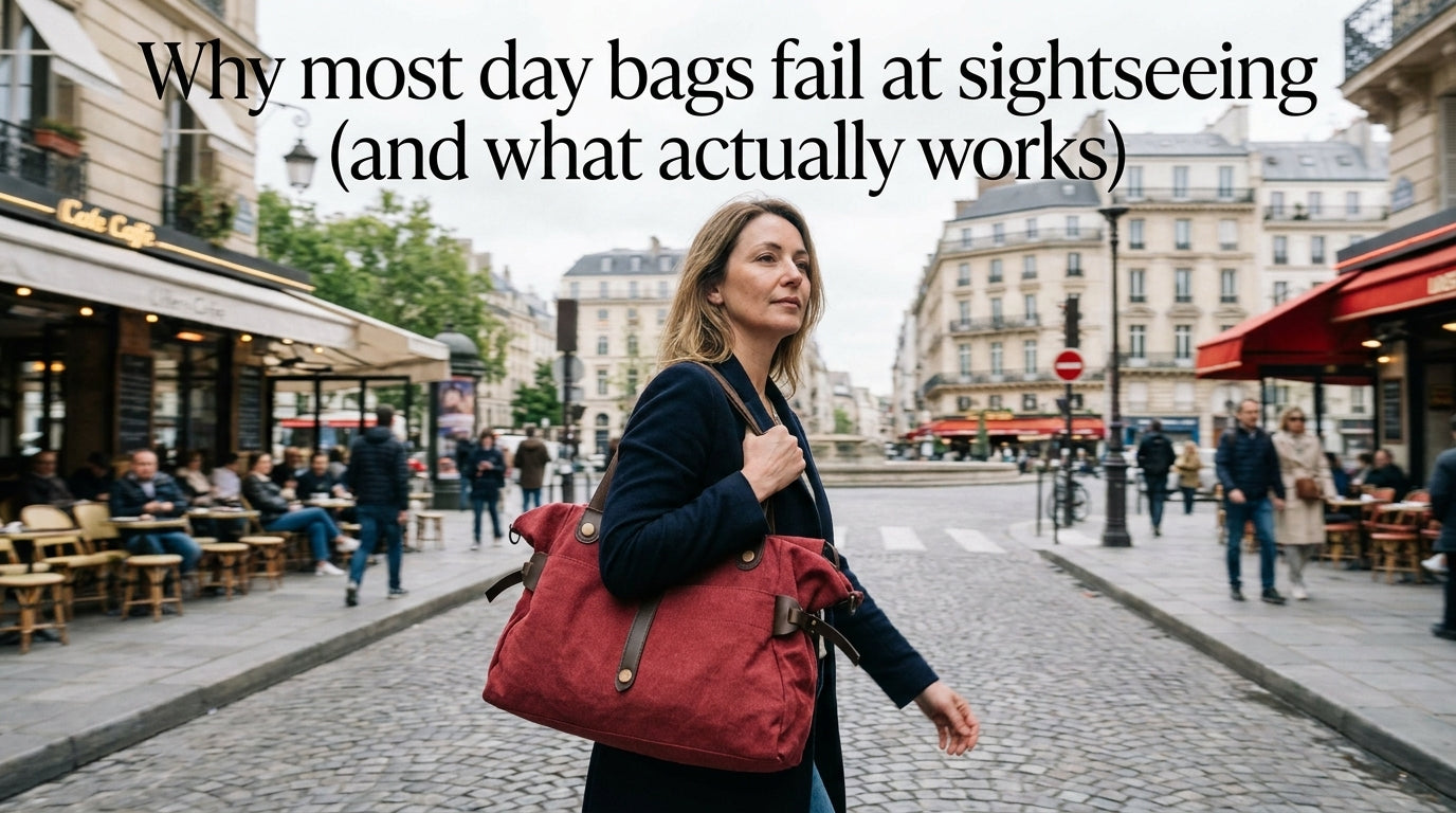 Why most day bags fail at sightseeing (and what actually works)
