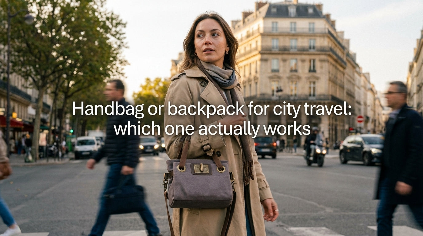 Handbag or backpack for city travel: which one actually works