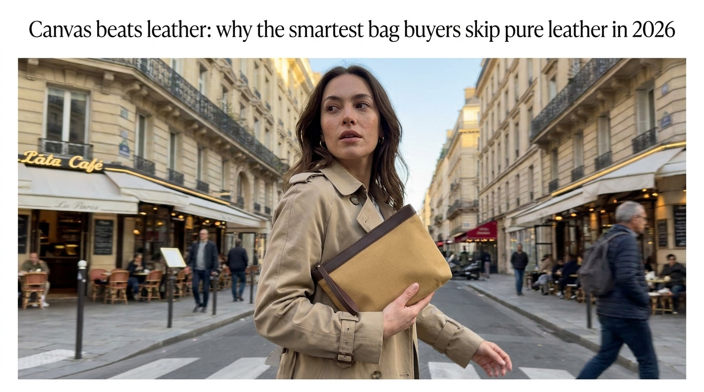 Canvas beats leather: why the smartest bag buyers skip pure leather in 2026