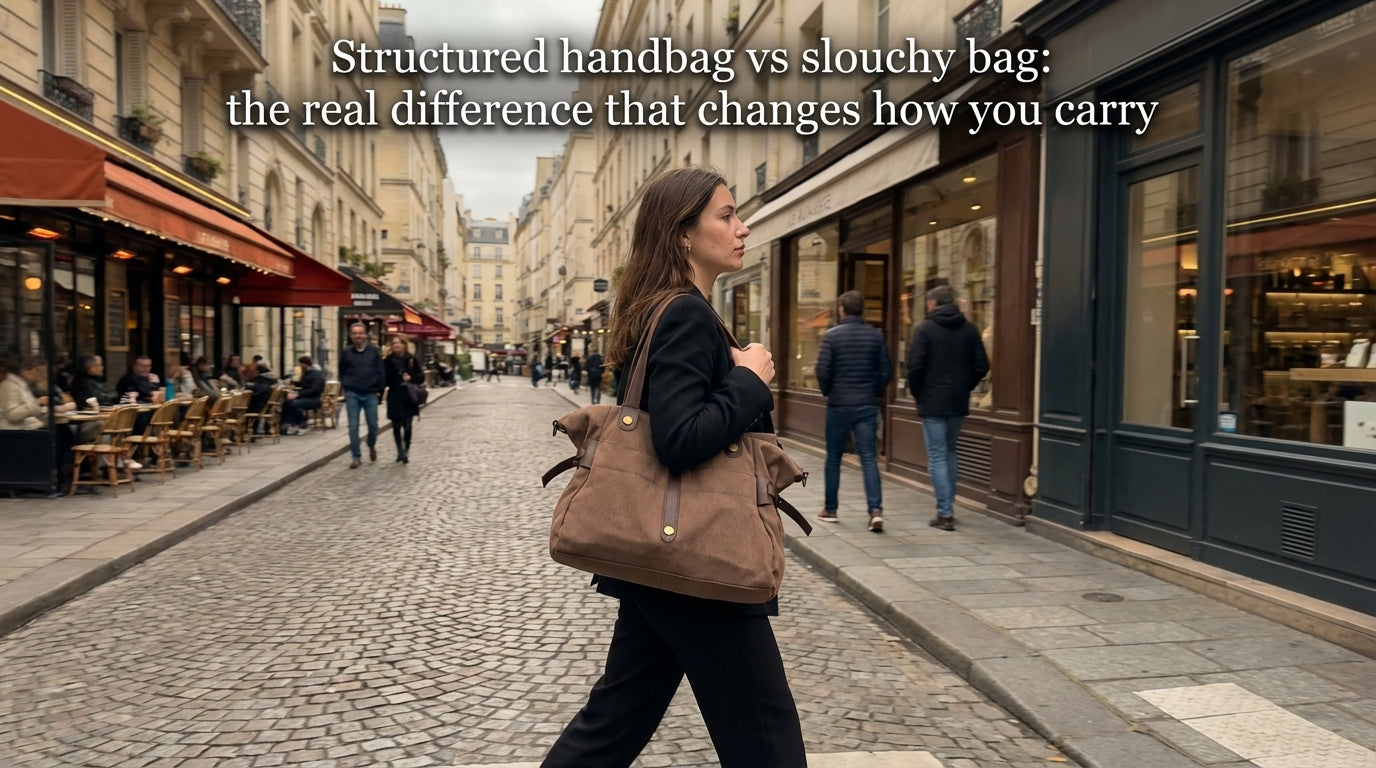 Structured handbag vs slouchy bag: the real difference that changes how you carry