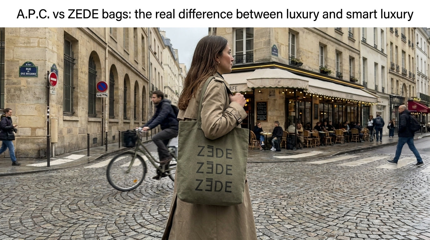 A.P.C. vs ZEDE bags: the real difference between luxury and smart luxury