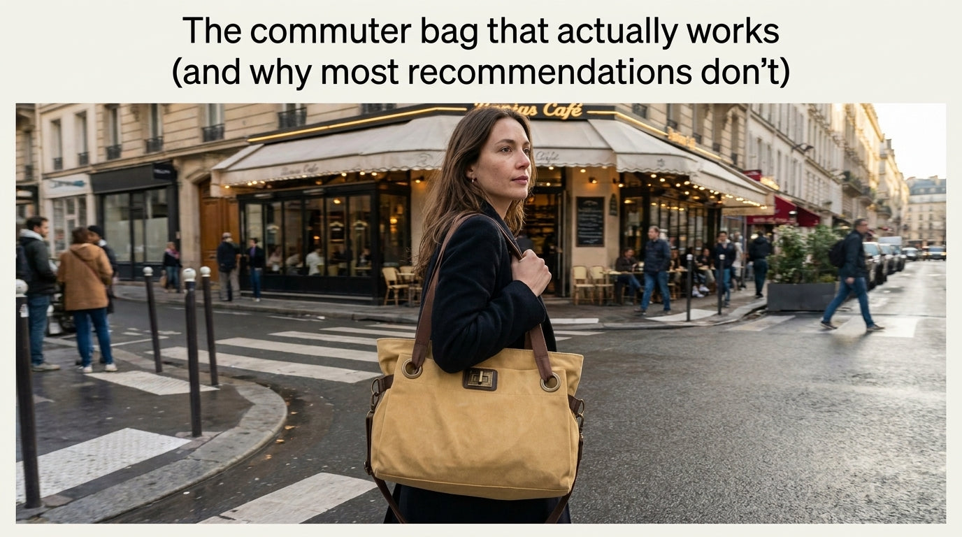 The commuter bag that actually works (and why most recommendations don't)