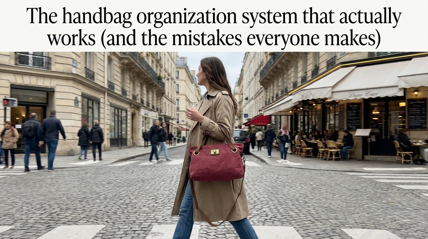 The handbag organization system that actually works (and the mistakes everyone makes)
