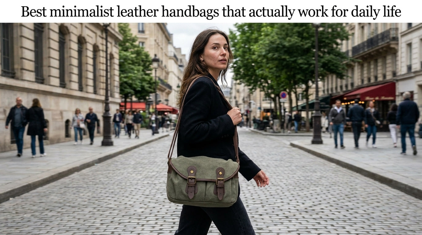 Best minimalist leather handbags that actually work for daily life