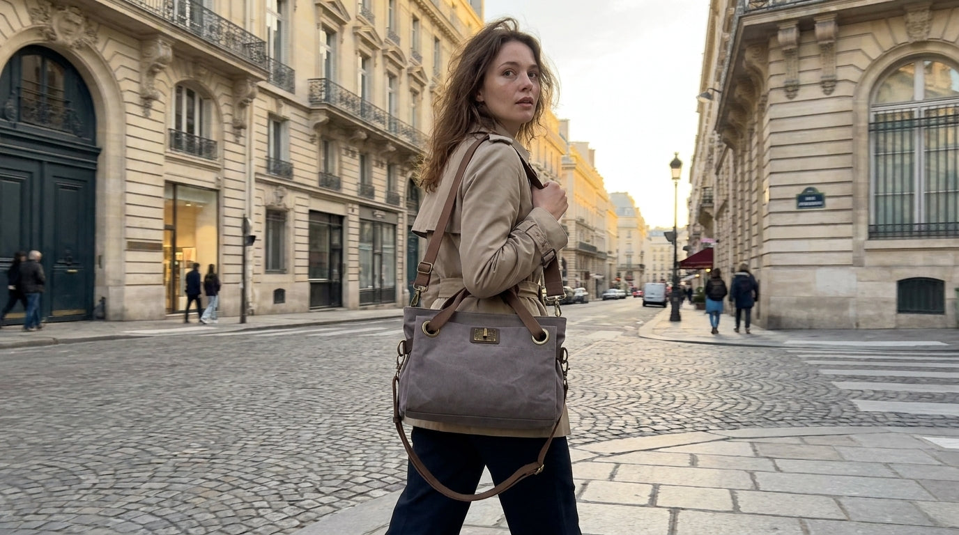 The canvas-leather shoulder bag that outperforms pure leather (and why)