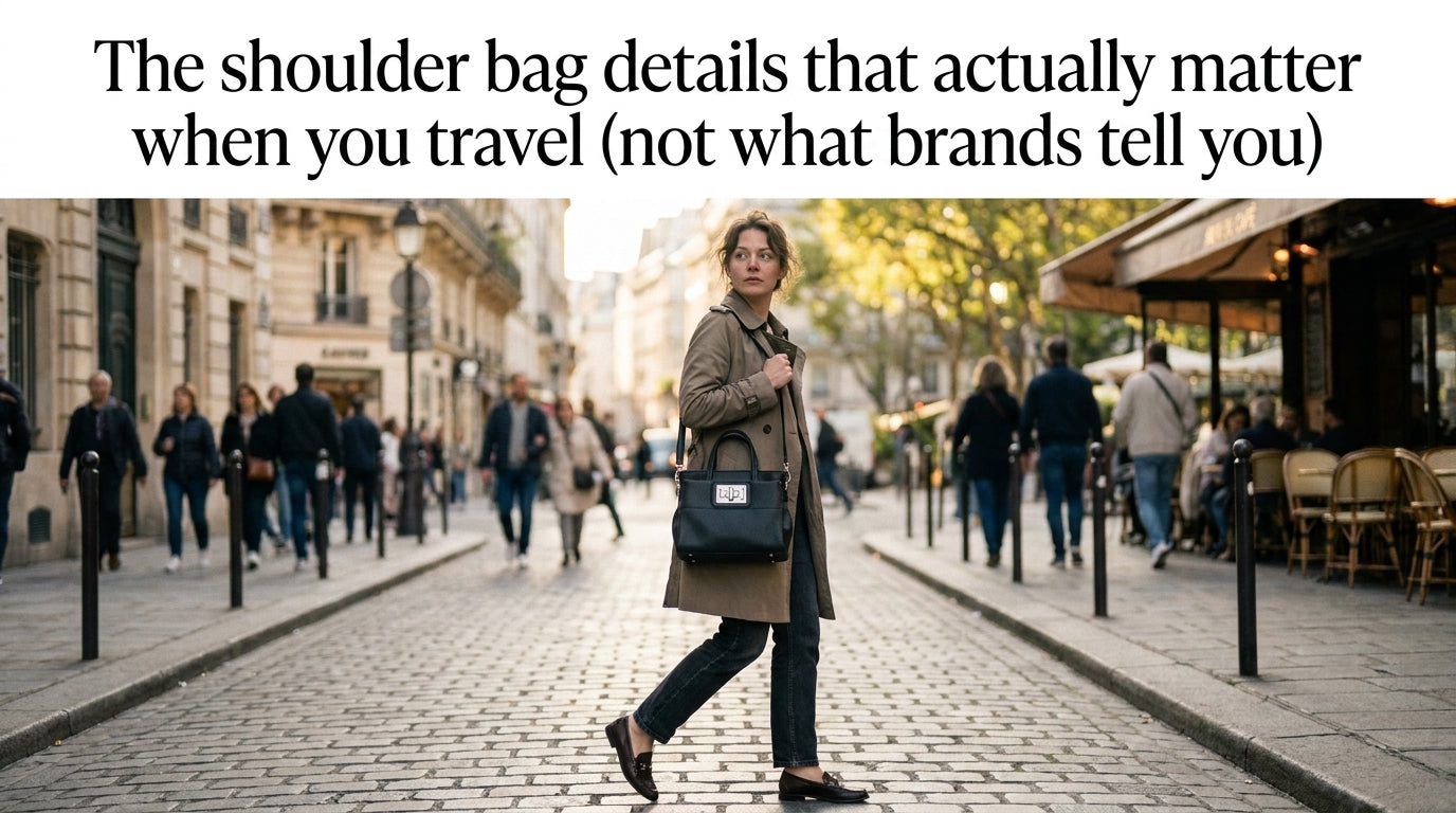 The shoulder bag details that actually matter when you travel (not what brands tell you)