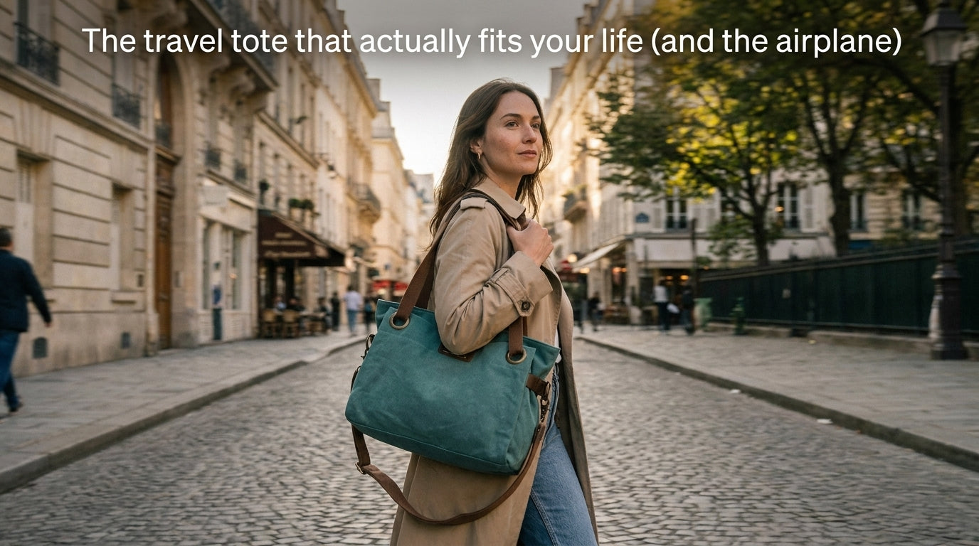 The travel tote that actually fits your life (and the airplane)