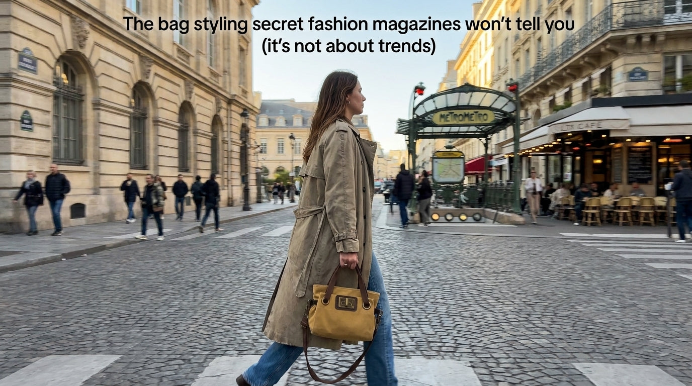 The bag styling secret fashion magazines won't tell you (it's not about trends)