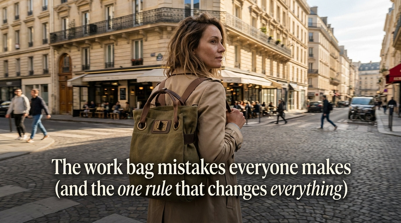 The work bag mistakes everyone makes (and the one rule that changes everything)