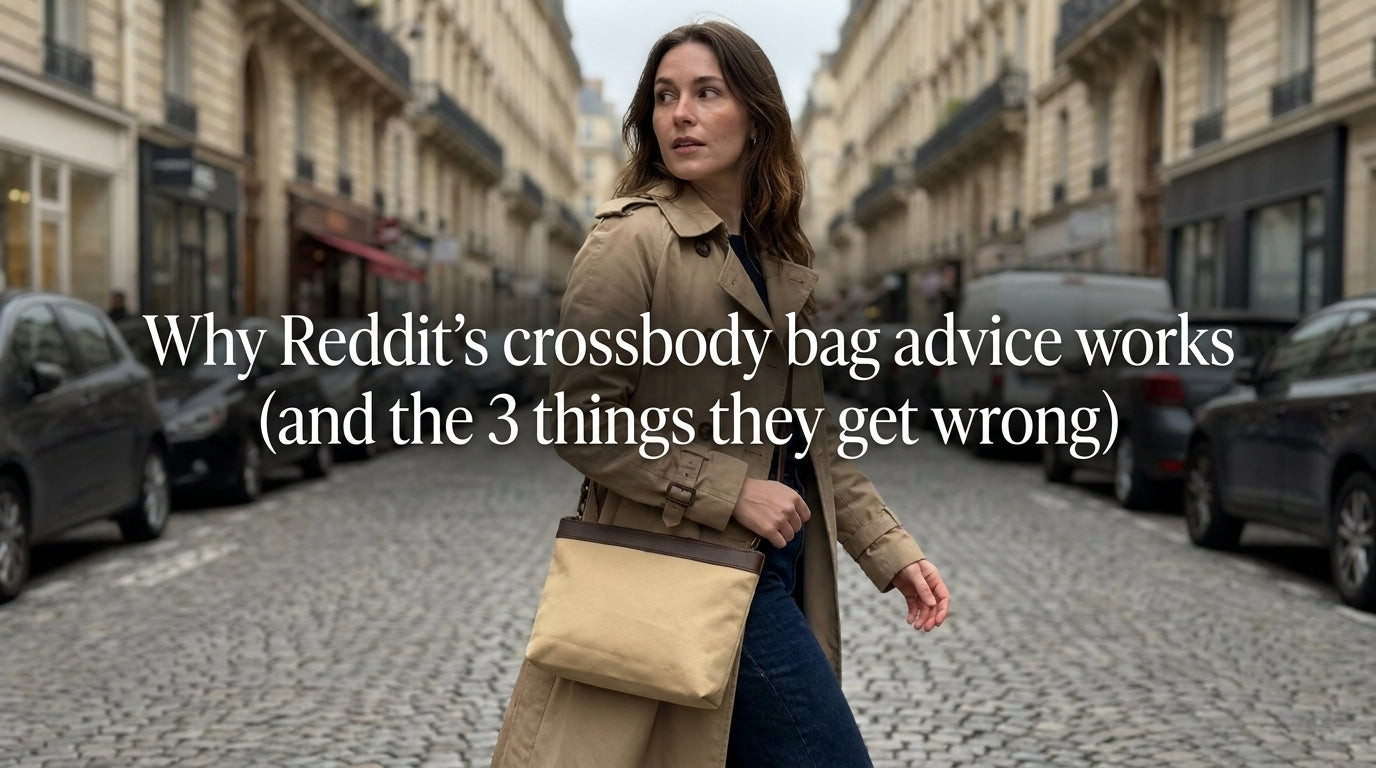 Why Reddit's crossbody bag advice works (and the 3 things they get wrong)