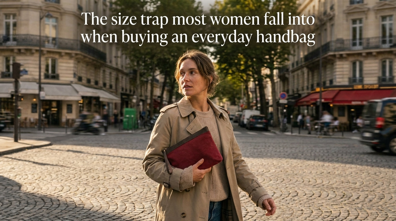 The size trap most women fall into when buying an everyday handbag