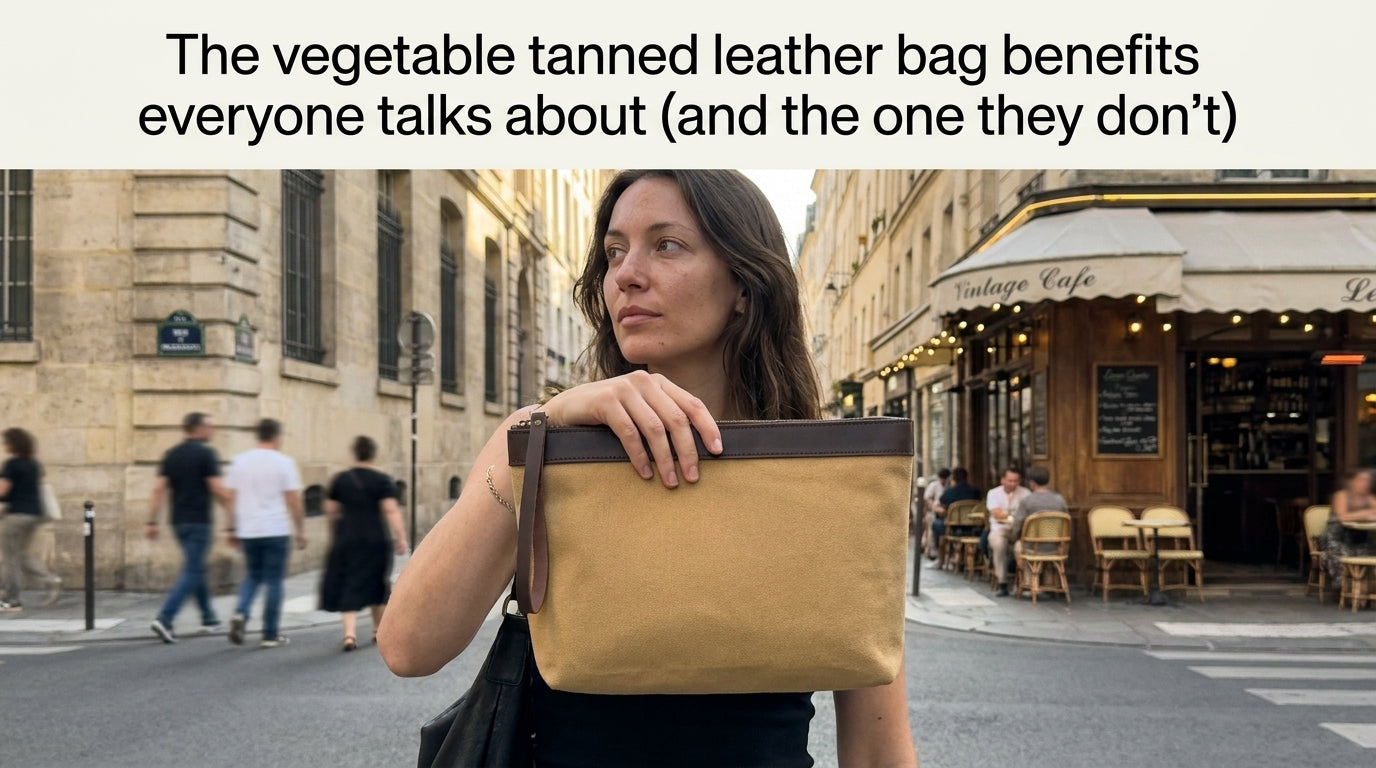 The vegetable tanned leather bag benefits everyone talks about (and the one they don't)