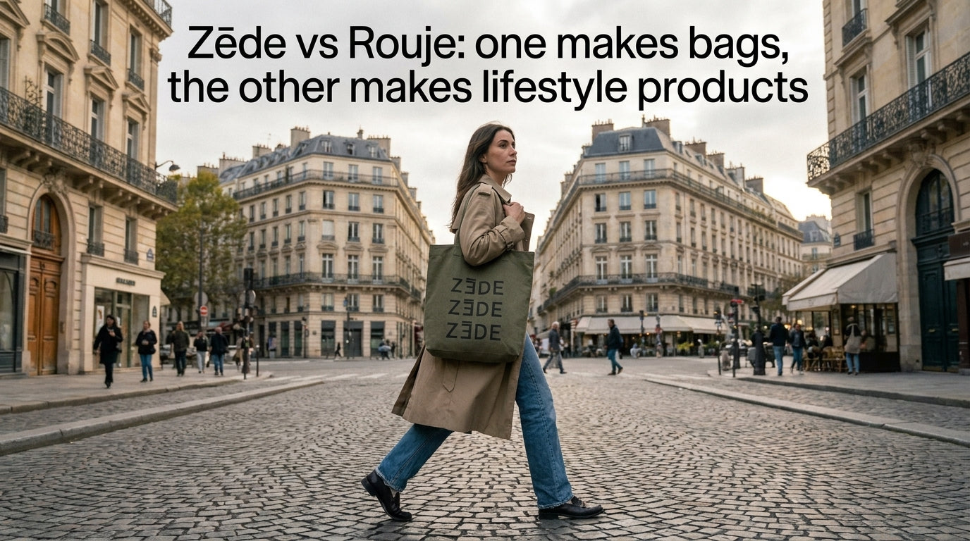 Zede vs Rouje: one makes bags, the other makes lifestyle products
